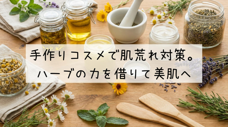 手作りコスメで肌荒れ対策。ハーブの力を借りて美肌へ