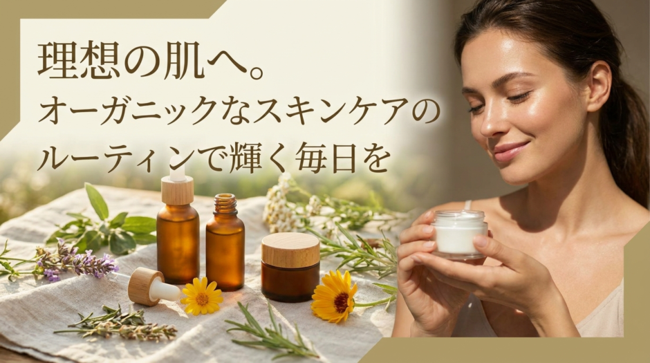 理想の肌へ。オーガニックなスキンケアのルーティンで輝く毎日を