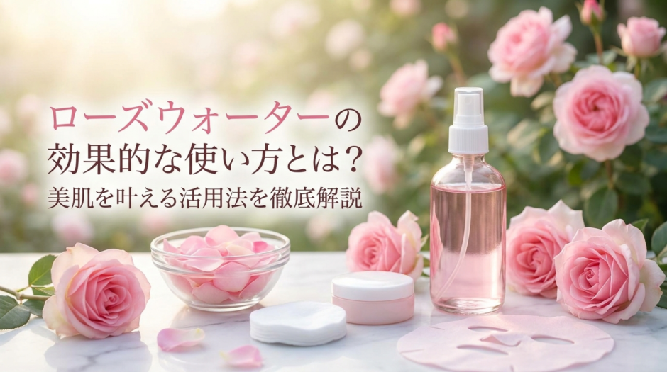 ローズウォーターの効果的な使い方とは？美肌を叶える活用法を徹底解説