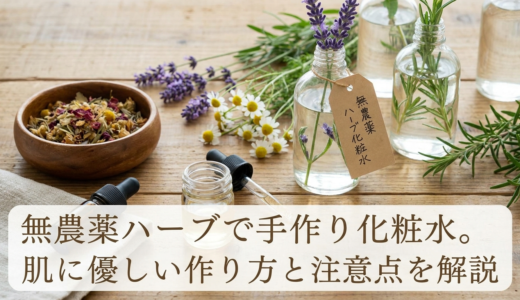 無農薬ハーブで手作り化粧水。肌に優しい作り方と注意点を解説