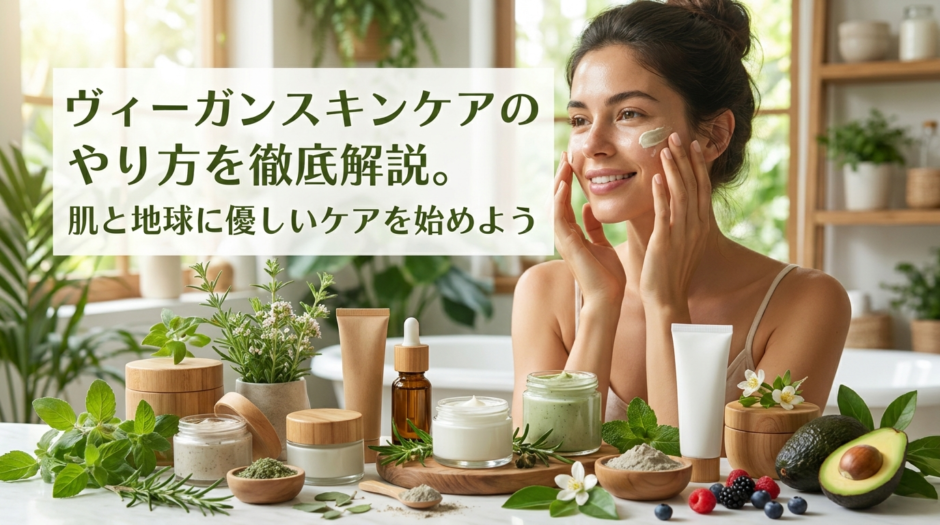 ヴィーガンスキンケアのやり方を徹底解説。肌と地球に優しいケアを始めよう